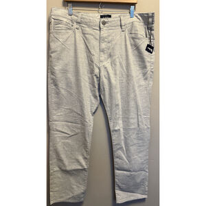 34 Heritage Charisma Pants Mens 40x32 Grey Feather Hemp Blend Comfort NWT Read